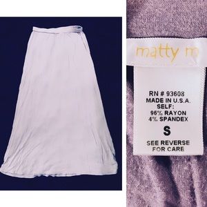 Soft Long Lavender Skirt